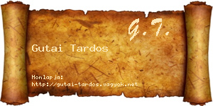Gutai Tardos névjegykártya